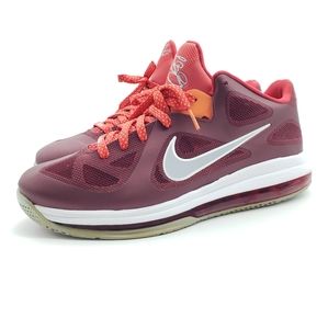 Men’s Nike Lebron 9 James Low Cherry Size 10 510811-600 IX Team Reds PreOwned